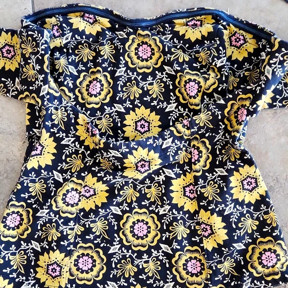 Free People Black Floral Strapless Top - Picture 2 of 10